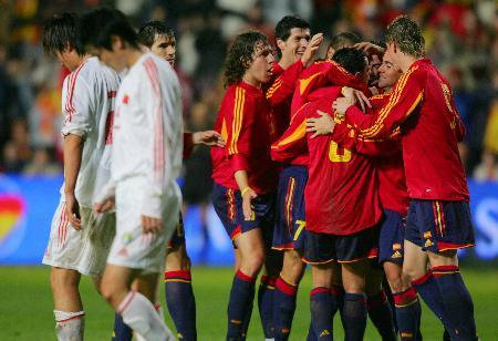 西班牙友谊赛中国队